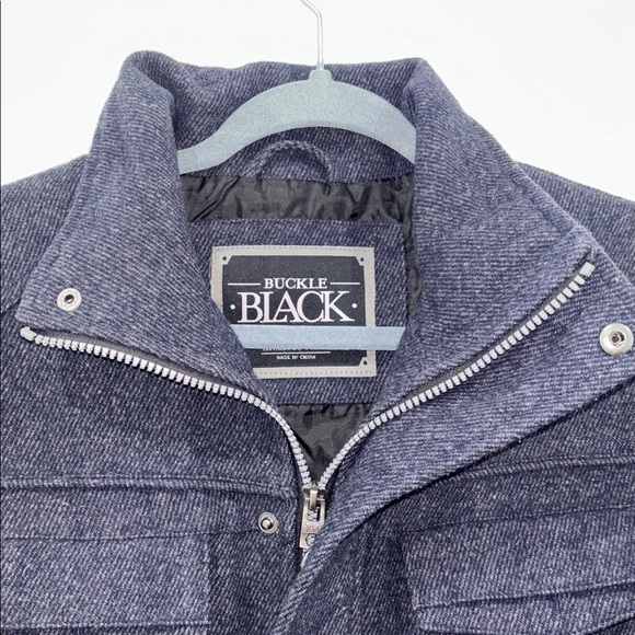 Buckle exclusive Darren navy wool jacket size medium - Picture 4 of 9